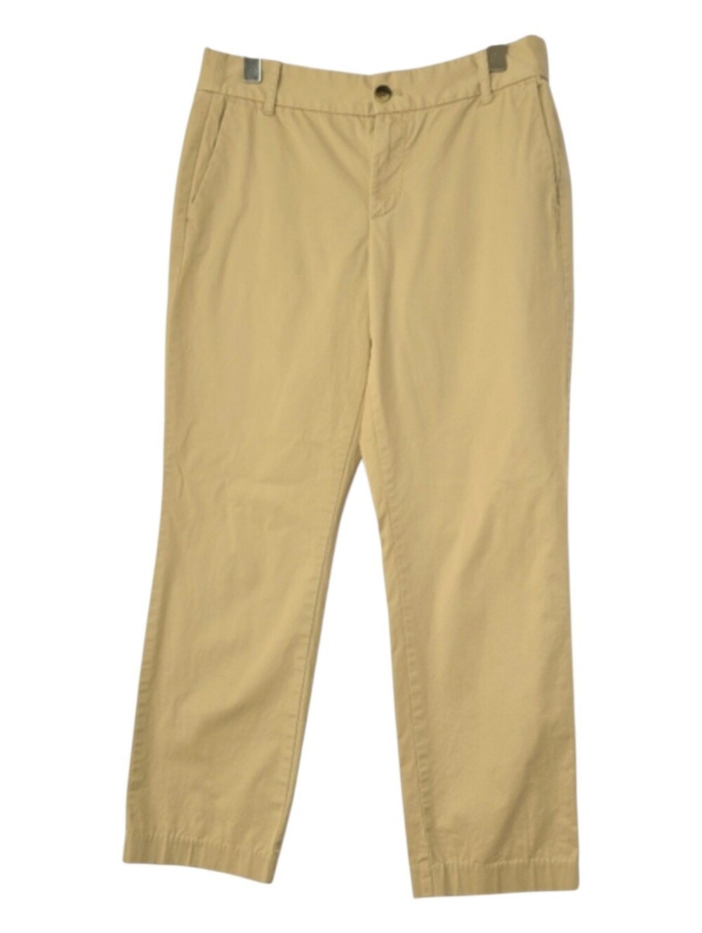 J. Crew Women's Ankle Cropped Tan Khaki Officewear Neutral Classic Pants, Sz 6